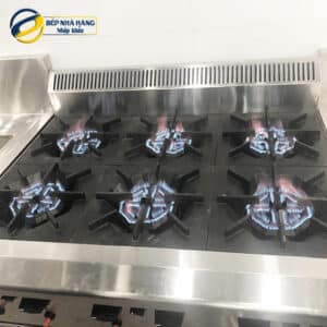 Bếp âu 6 họng dùng gas có chân đứng BERJAYA OB6FS-17
