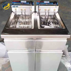 Bếp chiên nhúng đôi dùng diện có chân BERJAYA FSSDF 12D