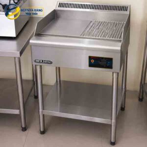 Bếp chiên nửa phẳng nửa nhám dùng điện có chân đứng BERJAYA EG5250HRFS-17