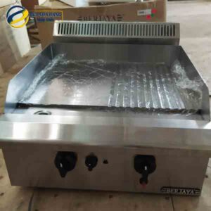 Bếp chiên nửa phẳng nửa nhám dùng gas BERJAYA GG2B12R