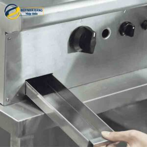 Bếp chiên nửa phẳng nửa nhám dùng gas có chân đứng BERJAYA GG2BHRFS-17