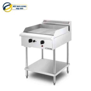 Bếp chiên nửa phẳng nửa nhám dùng gas có chân đứng BERJAYA GG2BHRFS-17