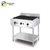 Bếp nướng than nhân tạo 3 họng dùng gas có chân đứng BERJAYA CB3BFS-17