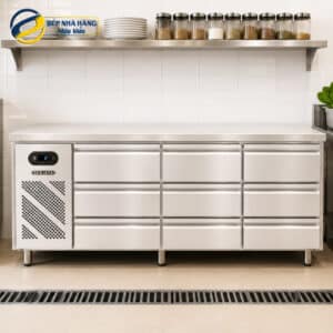 Tủ mát 9 hộc kéo 3 tầng dạng nằm BERJAYA BS9DR/Z8/3