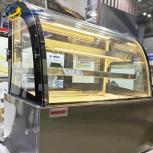 Tủ trưng bày để bàn kính cong Bakertop BKCD900