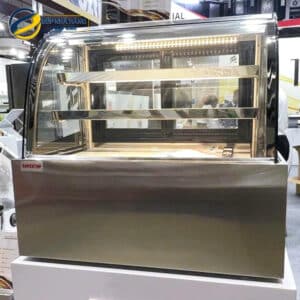 Tủ trưng bày để bàn kính cong Bakertop BKCD900