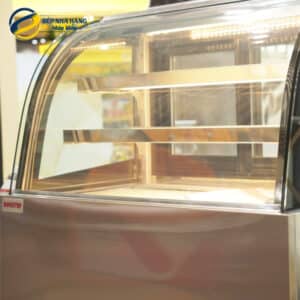 Tủ trưng bày để bàn kính cong Bakertop BKCD900