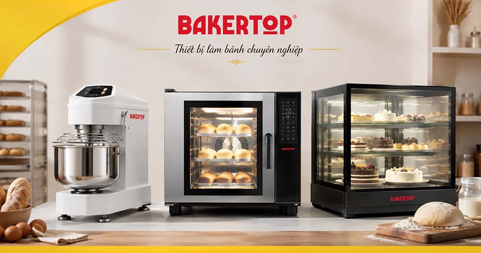 Khám phá quá trình làm bánh chuyên nghiệp trải qua bao nhiêu bước, thiết bị chuyên dụng cần có 2 thiet bi lam banh chuyen nghiep bakertop bep nha hang 950x500 1