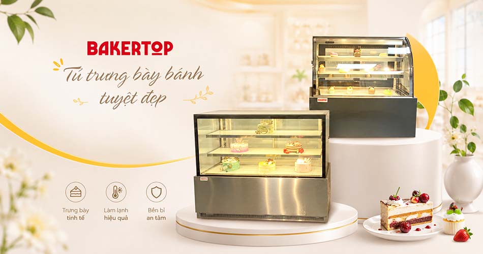 Khám phá quá trình làm bánh chuyên nghiệp trải qua bao nhiêu bước, thiết bị chuyên dụng cần có 4 tu trung bay banh dep cua Bakertop 950x500 1